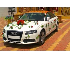 Audi A4 luxury wedding car hire in Amritsar Punjab